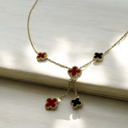 Collar_VC_oro_laminado_rojo_negro